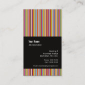 Rainboogkleurstrips Sjabloon Visitekaartje (Achterkant)