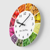 Rainboogklok - gezonde eetvruchten en groenten grote klok (Hoek)