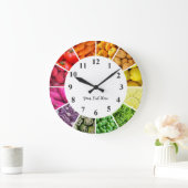 Rainboogklok - gezonde eetvruchten en groenten grote klok (Huis)