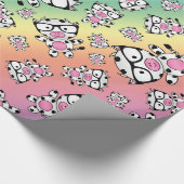 Rainboogkoeienpatroon Cadeaupapier (Hoek)
