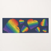 Rainboogkrabbelharten Yogamat (Achterkant (horizontaal))