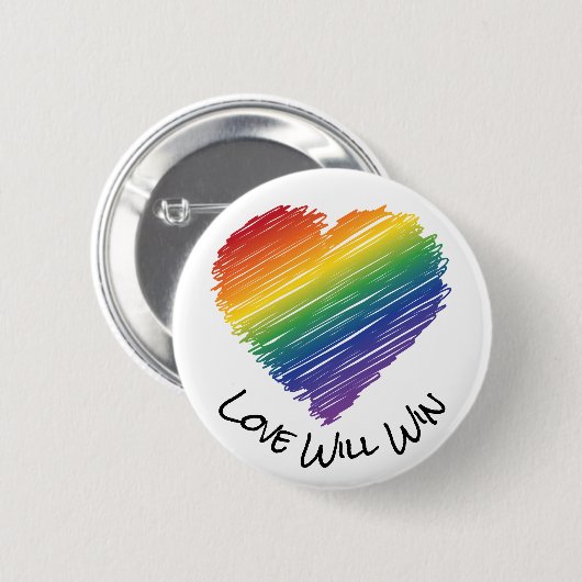 Rainboogkrabbelknop Ronde Button 5,7 Cm (Voorkant /achterkant)