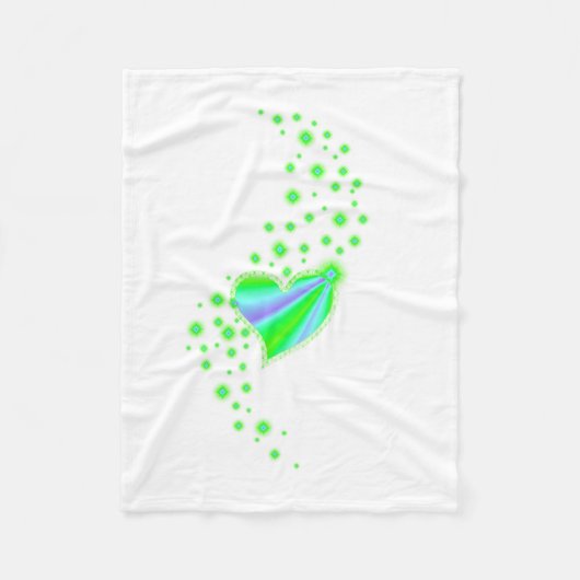 Rainboogkunst met sterren fleece deken (Voorkant)