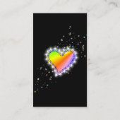 Rainboogkunst met sterren visitekaartje (Achterkant)