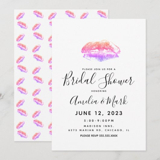 Rainbooglamp drukt kleurrijk Vrijgezellenfeest af Kaart (Voorkant / Achterkant)