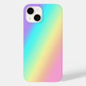 Rainbooglentespastels in gradiëntstrips Case-Mate iPhone case (Achterkant)