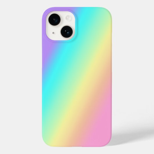 Rainbooglentespastels in gradiëntstrips Case-Mate iPhone case (Achterkant)
