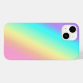 Rainbooglentespastels in gradiëntstrips Case-Mate iPhone case (Achterkant (horizontaal))