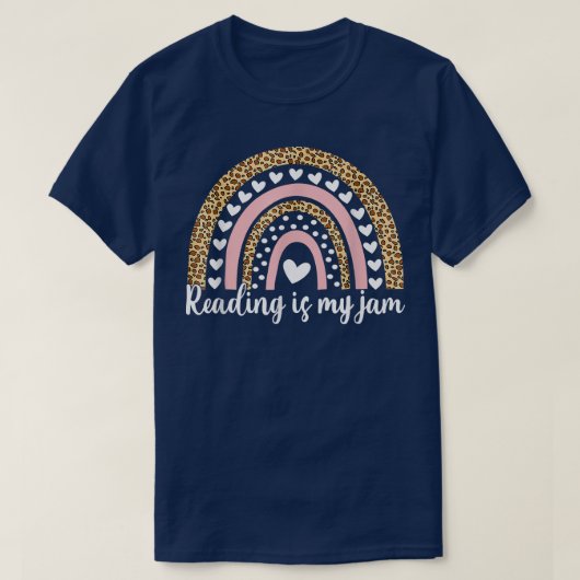 Rainbooglezing is mijn jam-leest Leerleraar grappi T-shirt (Design voorkant)