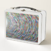 Rainbooglichtretro Metaal Lunchbox (Voorkant)