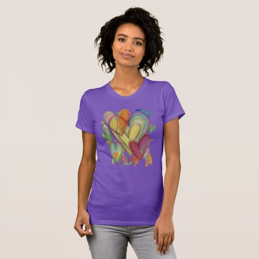 Rainboogliefhebbers Kunst Aangepaste Shirten T-shirt (Voorkant volledig)