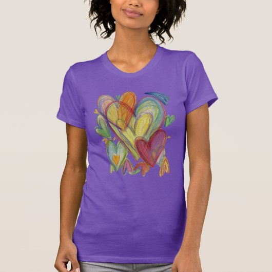Rainboogliefhebbers Kunst Aangepaste Shirten T-shirt (Voorkant)