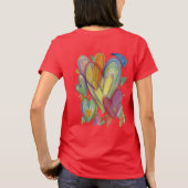 Rainboogliefhebbers Kunst Aangepaste Shirten T-shirt (Achterkant)