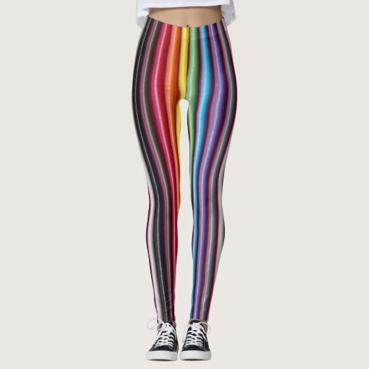 Rainbooglintkabel - Verticaal Leggings (Voorkant)