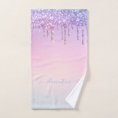Rainbooglitter sparkle script modern girale scheur handdoek (Handdoek)