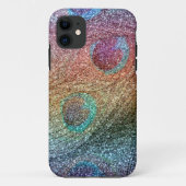 Rainbooglitterpauzes veren Case-Mate iPhone case (Achterkant)