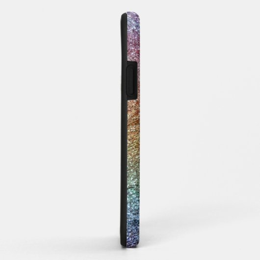 Rainbooglitterpauzes veren Case-Mate iPhone case (Achterkant/rechts)