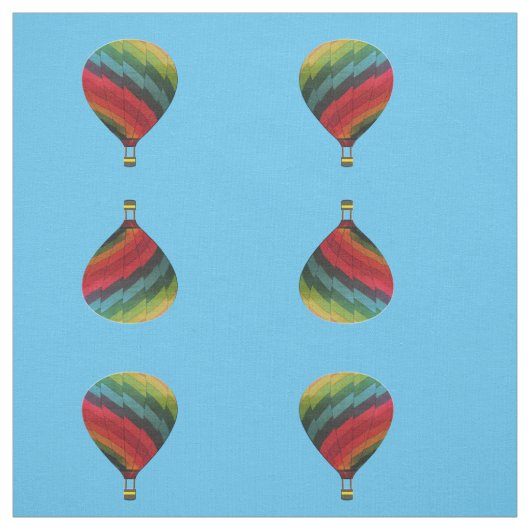 Rainboogluchtballon Stof (Swatch)
