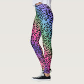 Rainboogluipaard afdrukken - vloeiend mengsel leggings (Links)