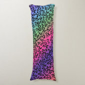 Rainboogluipaard afdrukken - vloeiend mengsel lichaamskussen (Voorkant Verticaal)