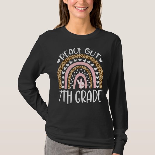 Rainboogluipaard Vrede uit 7e graad vorige dag SC T-shirt (Voorkant)