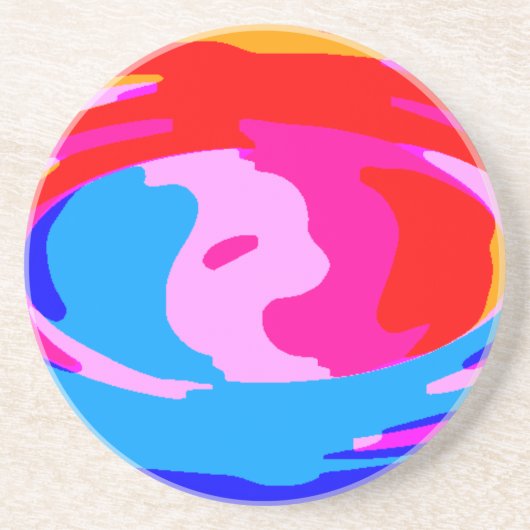 Rainboogmagie Zandsteen Onderzetter (Voorkant)