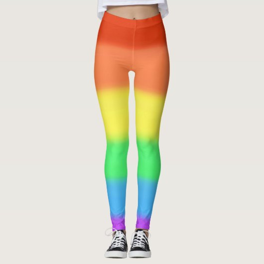 Rainboogmengsels kleuren kleurrijke Leggings (Voorkant)