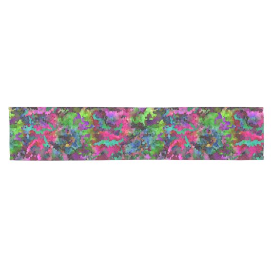 [Rainboogmozaïek] ingesneden glazen effect Korte Tafelloper (Horizontaal)