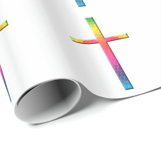 Rainboogmozaïekkruis Cadeaupapier (Rol Hoek)