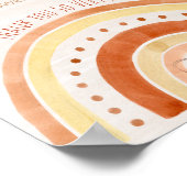 Rainboogneutraal Baby shower Cadeaubord Teken Poster (Hoek)