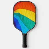 Rainboogontwerp met persoonlijke voorkeur pickleball paddle (Voorkant)