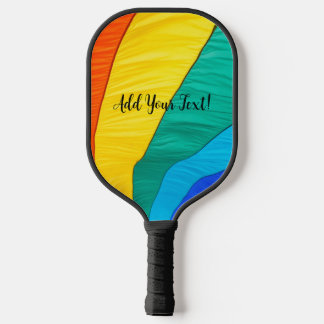 Rainboogontwerp met persoonlijke voorkeur pickleball paddle
