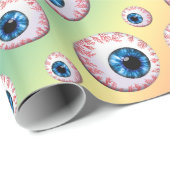 Rainboogoogbolpatroon Cadeaupapier (Rol Hoek)