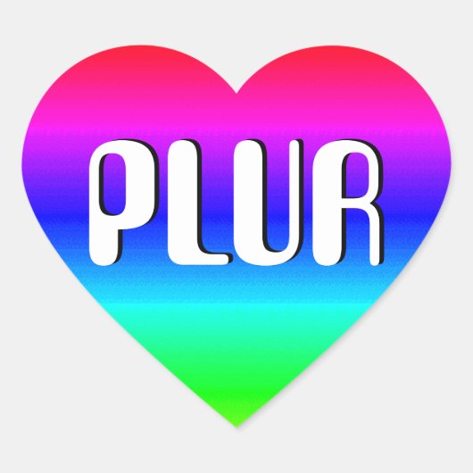 Rainboogoptische verlichting hart sticker (Voorkant)