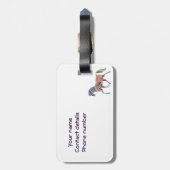 Rainboogpaard Bagagelabel (Achterkant verticaal)