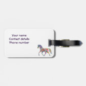 Rainboogpaard Bagagelabel (Achterkant horizontaal)