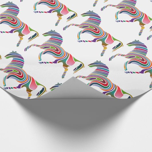 Rainboogpaard Cadeaupapier (Hoek)