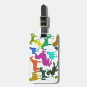 Rainboogpaarden - "Dotty about Horses!" Bagagelabel (Voorkant verticaal)