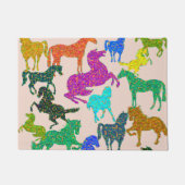 Rainboogpaarden - "Dotty about Horses!" Deurmat (Voorkant)
