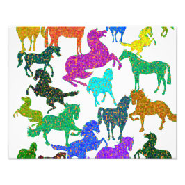 Rainboogpaarden - "Dotty about Horses!" Foto Afdruk