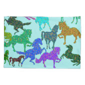 Rainboogpaarden - "Dotty about Horses!" Hoesje pil Kussensloop (Achterkant)