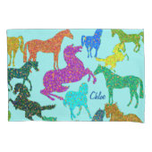 Rainboogpaarden - "Dotty about Horses!" Hoesje pil Kussensloop (Voorkant)