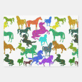 Rainboogpaarden - "Dotty about Horses!" Inpakpapier Vel (Voorkant 2)