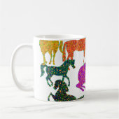 Rainboogpaarden - "Dotty about Horses!" Koffiemok (Links)
