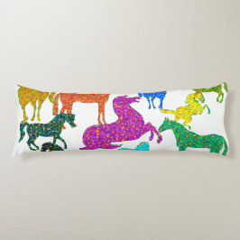 Rainboogpaarden - "Dotty about Horses!" Lichaamskussen