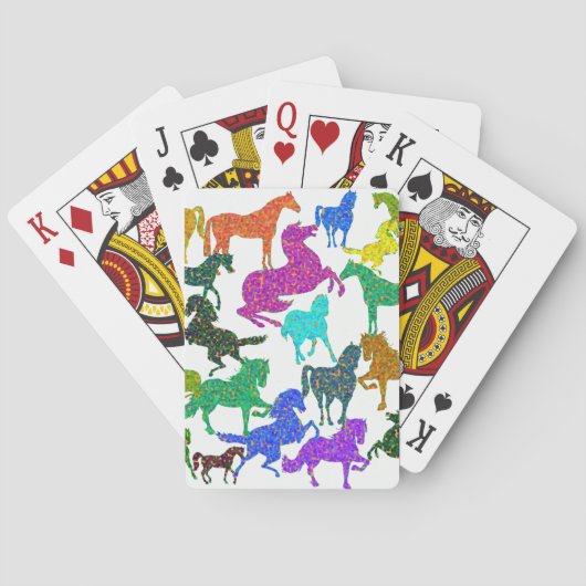 Rainboogpaarden - "Dotty about Horses!" Pokerkaarten (Achterkant)