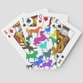 Rainboogpaarden - "Dotty about Horses!" Pokerkaarten