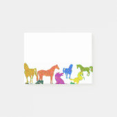 Rainboogpaarden - "Dotty about Horses!" Post-it® Notes (Voorkant)