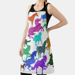 Rainboogpaarden - "Dotty about Horses!" Schort