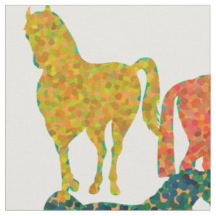 Rainboogpaarden - "Dotty about Horses!" Stof